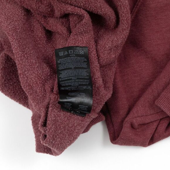 Volcom‎ Maroon Heather Blaqued Out Logo Hoodie Pullover Men's Size Medium - Picture 11 of 13
